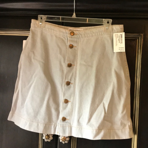 American Apparel Dresses & Skirts - NWT American apparel jean button skirt light denim